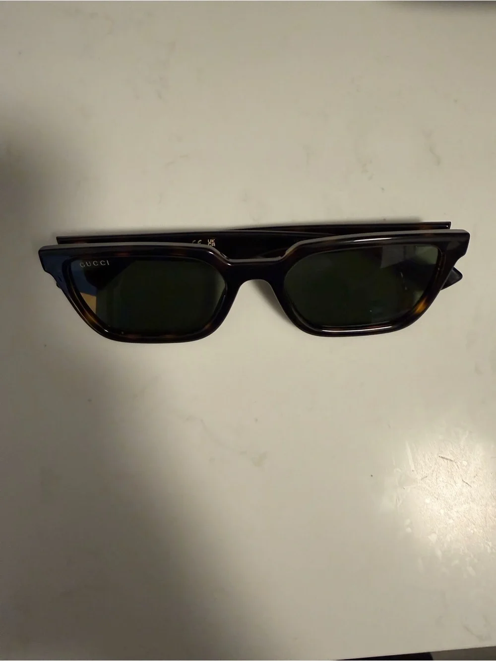 Gucci GG1177S 002 Havana Rectangle Sunglasses w/ Case & Dust Bag
